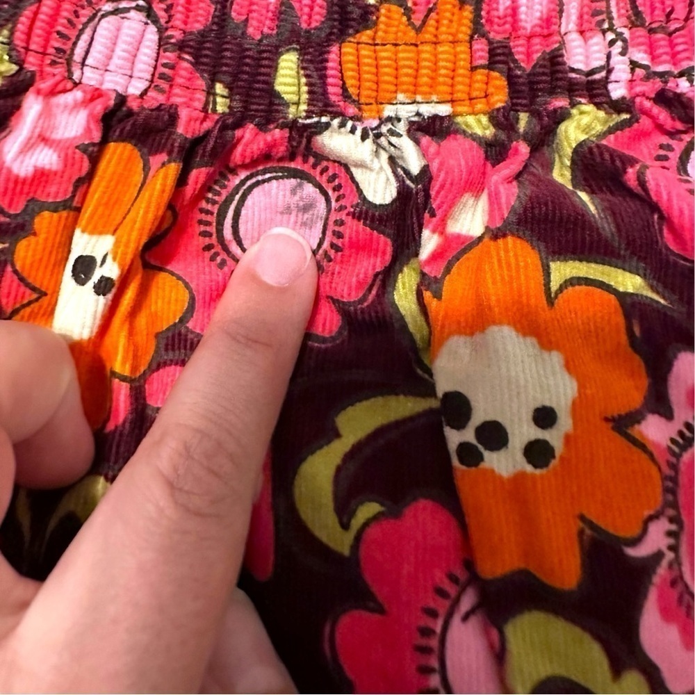 OshKosh B’gosh Floral Corduroy Skirt - 6X - Picture 3 of 4